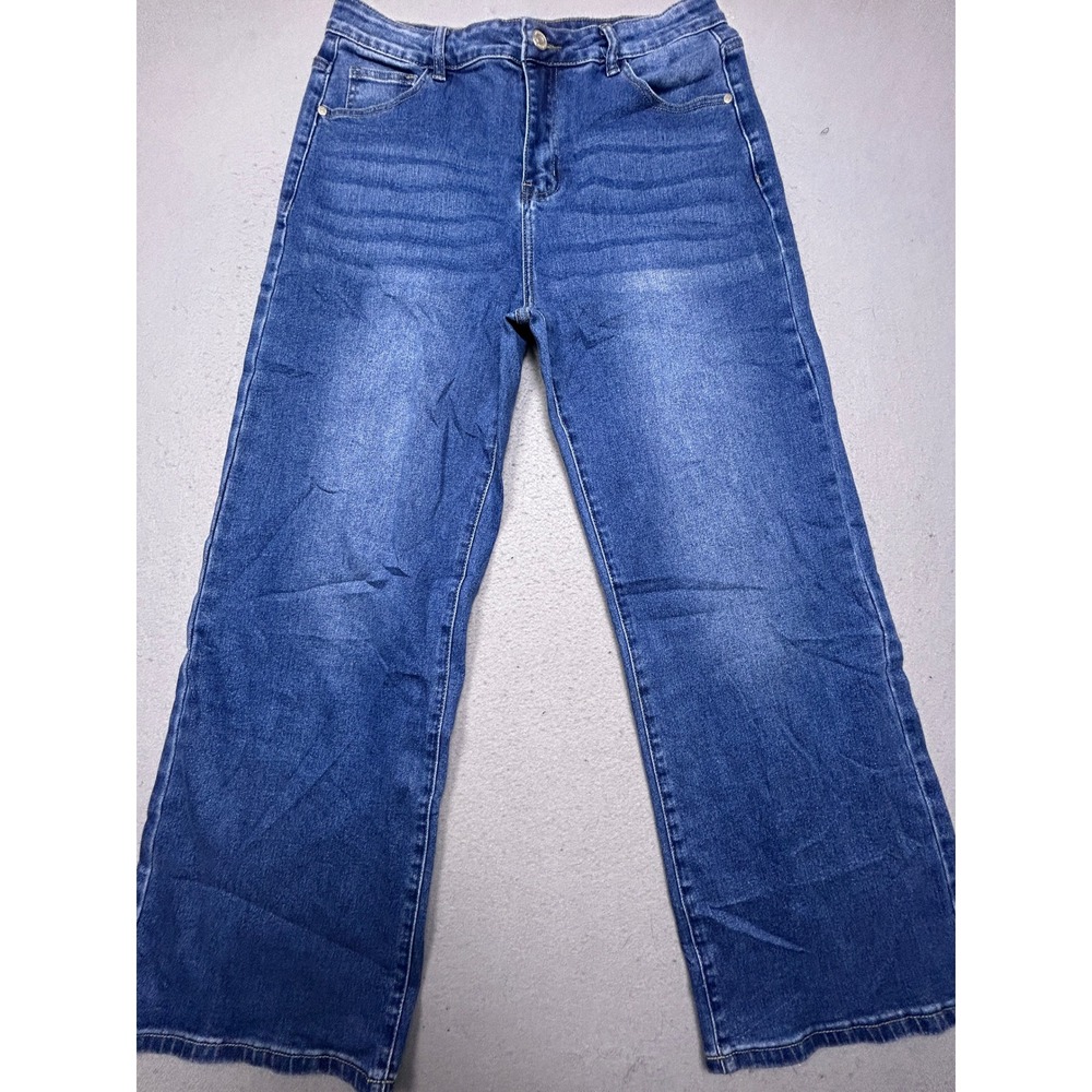 Katch Me Wide Leg Premium Denim Blue Jeans EUR 42 XL Womens